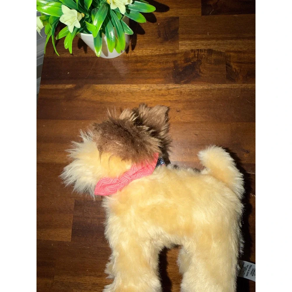 American Girl Truly Me Terrier Puppy Plush Dog Blue‎ Glitter Collar GYJ97er